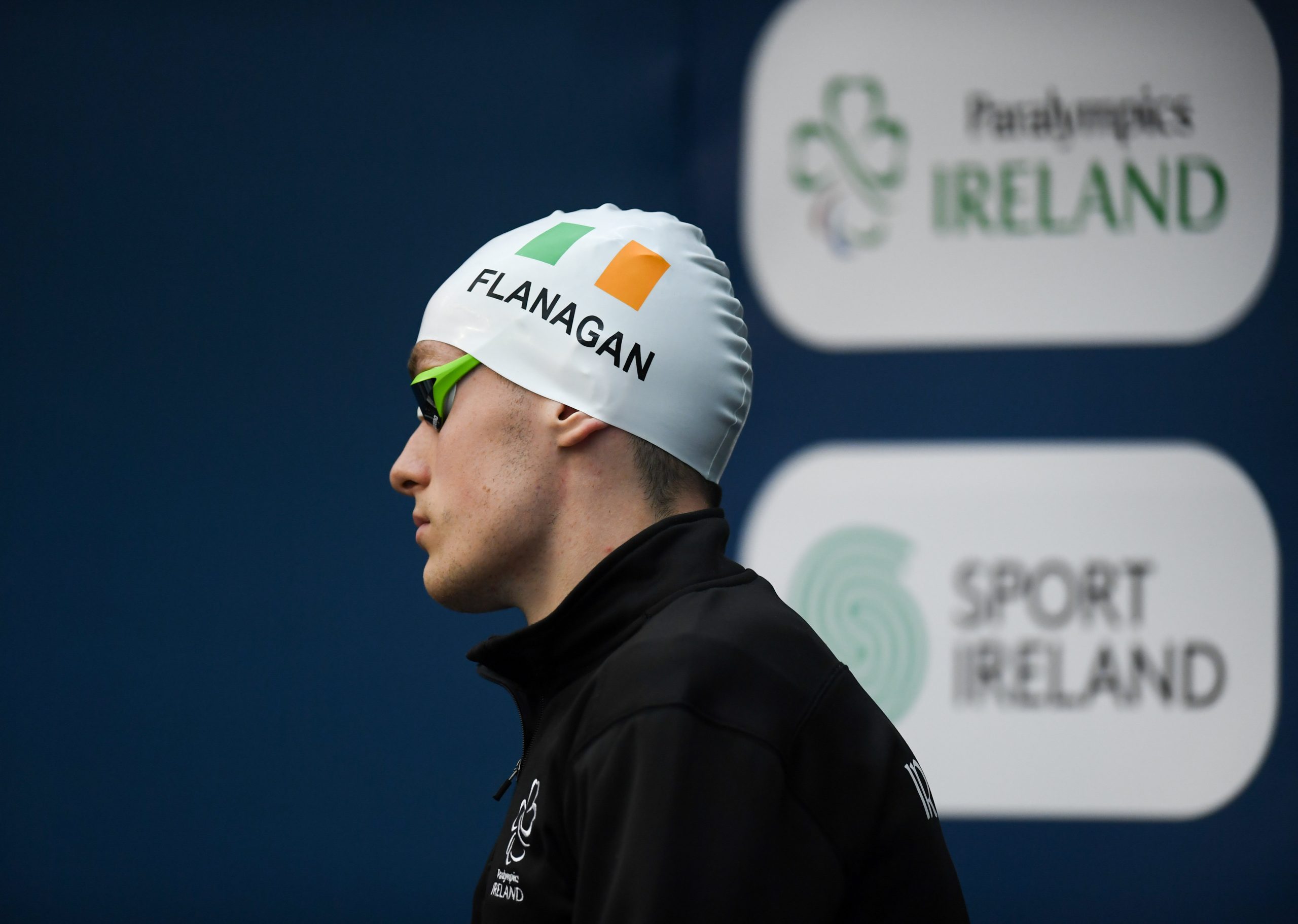 17 August 2018; Patrick Flanagan of Ireland prior to competing in the heats of the Men's 400m Freestyle S6 event during day five of the World Para Swimming Allianz European Championships at the Sport Ireland National Aquatic Centre in Blanchardstown, Dublin. Photo by David Fitzgerald/Sportsfile *** NO REPRODUCTION FEE ***