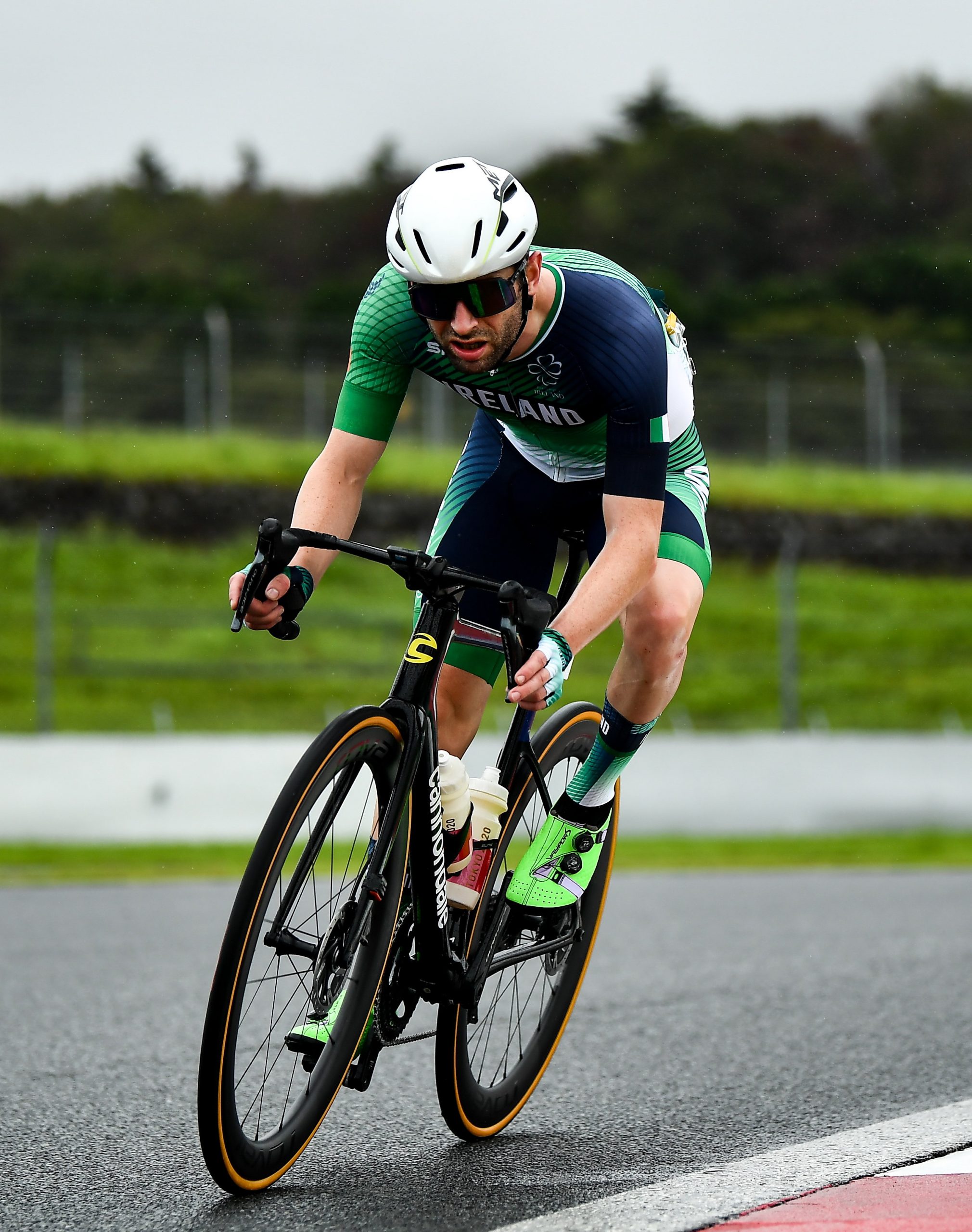 3 September 2021; Ronan Grimes of Ireland competes in the Men's C4-5 road race at the Fuji International Speedway on day ten during the 2020 Tokyo Summer Olympic Games in Shizuoka, Japan. Photo by David Fitzgerald/Sportsfile *** NO REPRODUCTION FEE ***