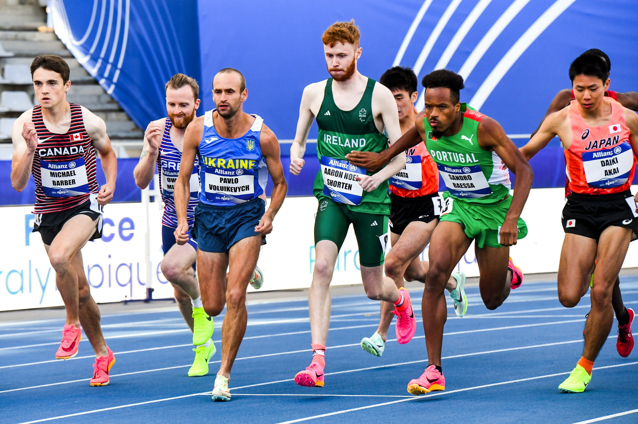 17 July 2023; Aaron Shorten of Ireland competes in the final of the 1500m T20 during day ten of the World Para Athletics Championships 2023 at Charléty Stadium in Paris, France. Photo by Daniel Derajinski/Sportsfile *** NO REPRODUCTION FEE ***