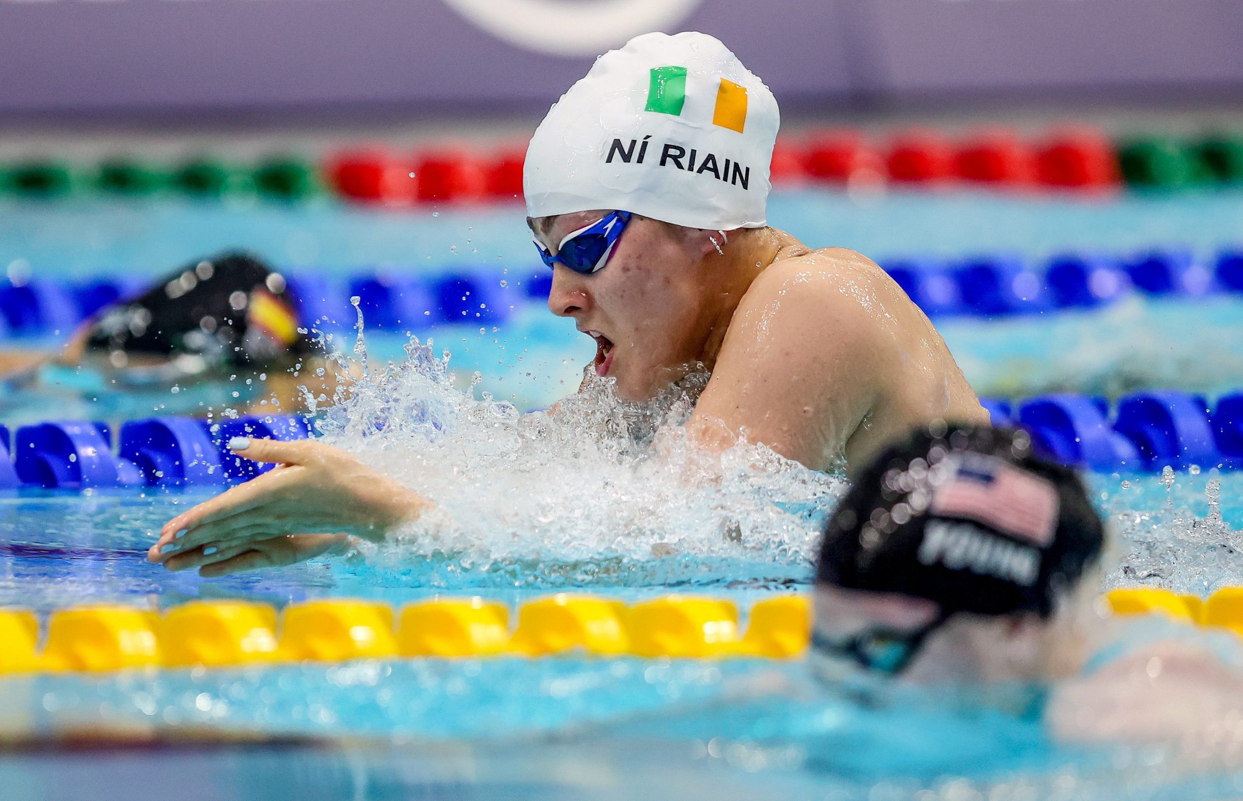 1 August 2023; Roisin Ryan of Ireland competes in the womens 100m breaststroke during day two of the World Para Swimming Championships 2023 at Manchester Aquatics Centre in Manchester. Photo by Paul Greenwood/Sportsfile