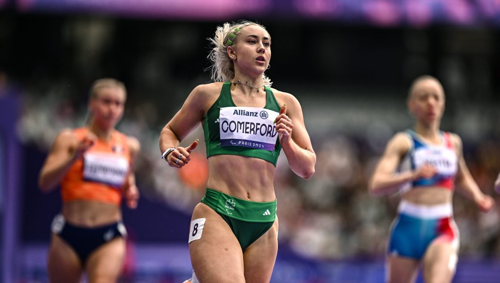 Para Athletics star Orla Comerford competing at the Paris 2024 Paralympic Games in Stade de France