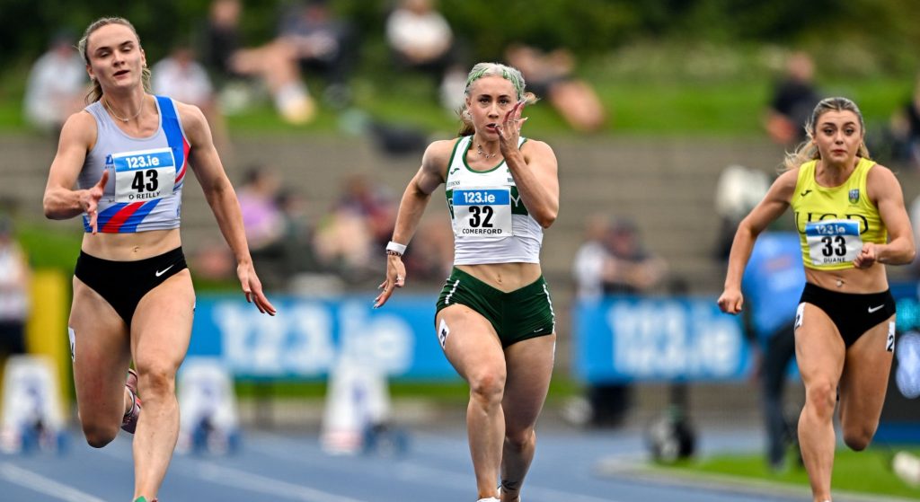 Orla Comerford in action at the 2025 National Championships