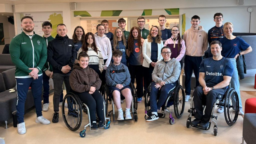 Aspire Programme Group posing for a photograph at the Sport Ireland Institute